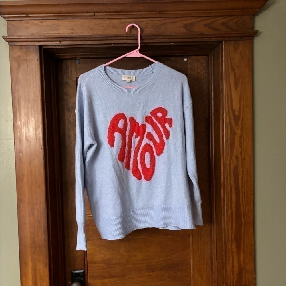 Loft amour sweater size xs